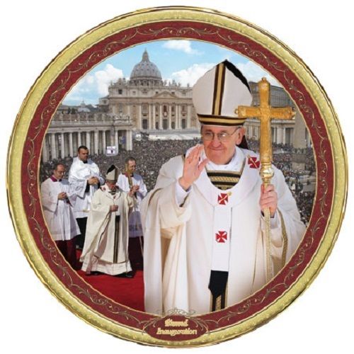 Pope Francis Inauguration Commemorative Plate  - Bradford Exchange