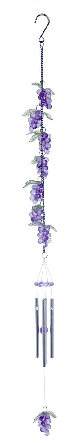 Purple Grapes Chimes  Acrylic 25 inches  - RAI 79324