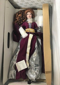 Queen Mab Camelot Collection Porcelain Doll  Franklin Mint Doll