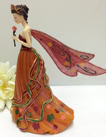 Queen of the Autumn Equinox Fairy  Lady Figurine Bradford Exchange