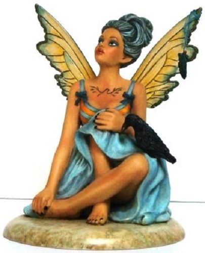 Raven's Return Fairy Figurine - Giovanna Adams   Fairysite Collectible