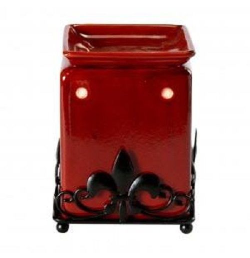 Red Square Warmer for Soy Tarts and Oils - Fragrance Burner / Oil Burner