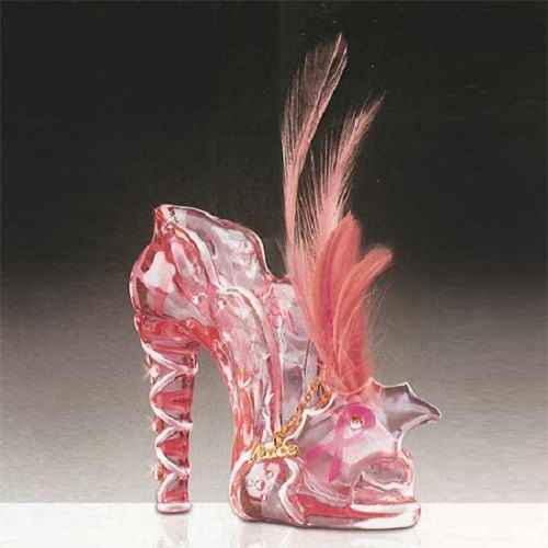 Reflections of Peace Breast Cancer Awareness Shoe Figurine - Bradford Exchange