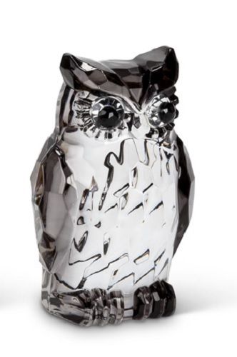 Resin Faceted Gem Owl Figurine 6 inches - AB