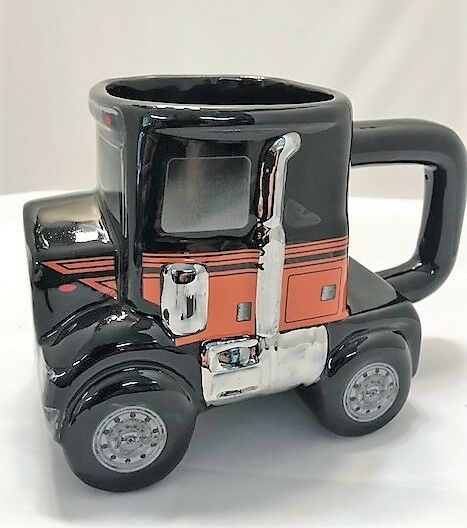 Ride Semi Transport Truck Ceramic Sculpted Mug - JZ