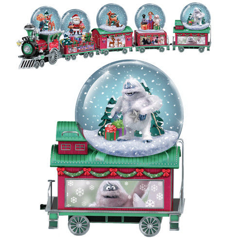 Rudolph The Red Nosed Reindeer  Water / Snow Globe Dome Train # 5 Only