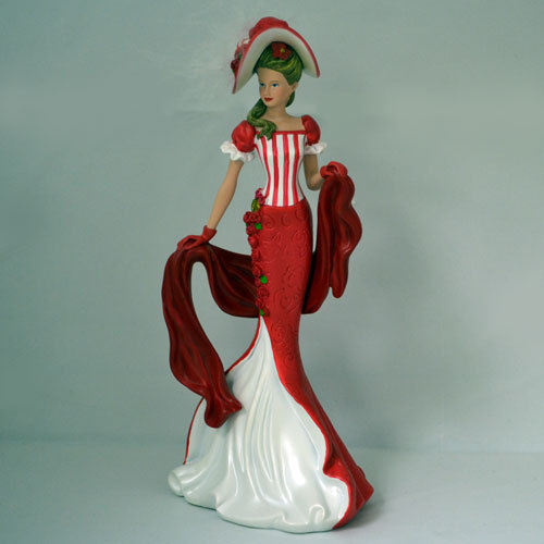 Serenity of Heartfelt Promise - Heart and Soul  Lady Figurine  Bradford Exchange