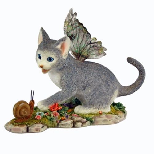 Shadow Fairy Cat Figurine Faerie Glen Collection - Munro Gifts