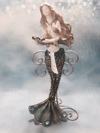 Sirena Mermaid Porcelain and Metal Figurine - Jewels of the Sea Collection Decor