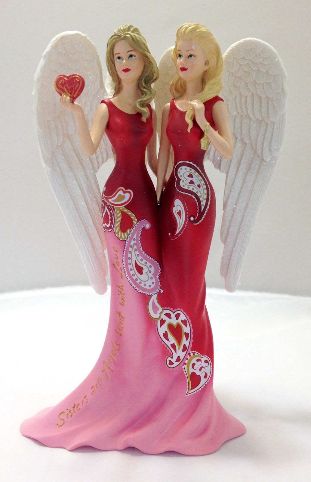 Sisters are Angels Sent with Love Thomas Kinkade Angelic Figurine