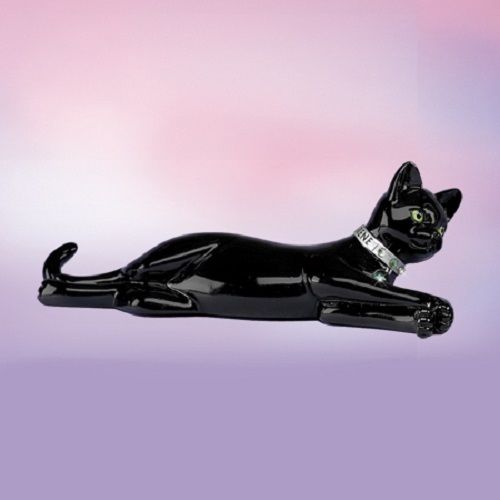 Sleek and Serene - Virtues of the Black Cat  Bradford Exchange Figurine