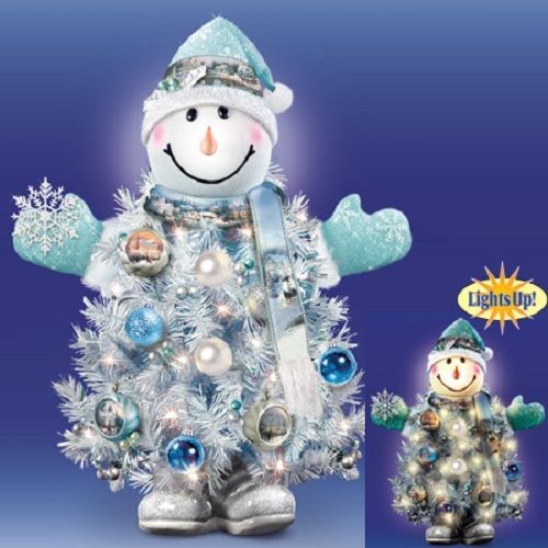 Snow Place Like Home Snow Man Tree Thomas Kinkade Figurine Bradford Exchange