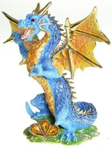 Squama Dragon - Crystal Mementos Pewter and Coloured Enamel Figurine