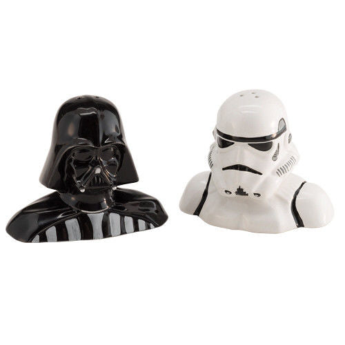 Star Wars Darth Vader &amp; Stormtrooper Salt and Pepper Shaker Set  - Vand