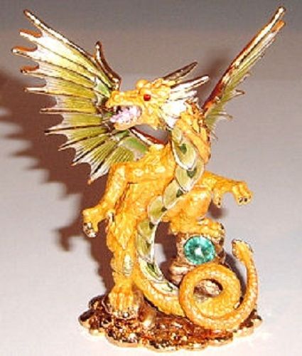 Suffuscus Dragon - Crystal Mementos Pewter and Coloured Enamel Figurine