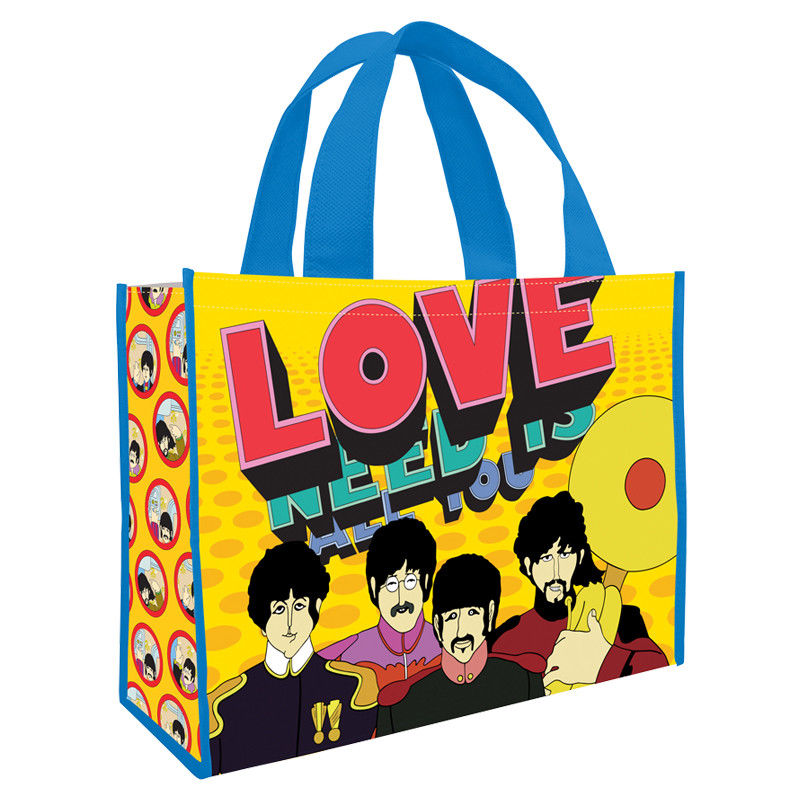 The Beatles Yellow Submarine Large Recycled Shopper Tote Bag - Vand