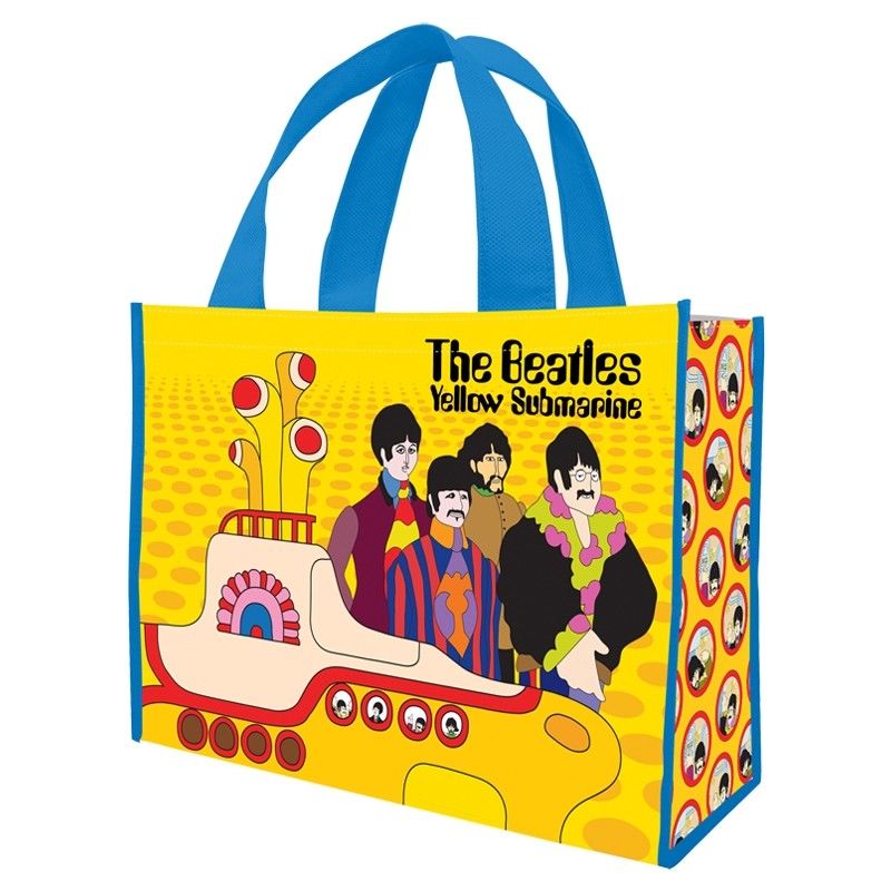 The Beatles Yellow Submarine Large Recycled Shopper Tote Bag - Vand