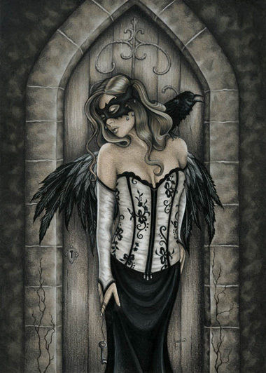 The Secret Door  5 X 7 Print Card Stock Jessica Galbreth Fantasy and Fairy Art