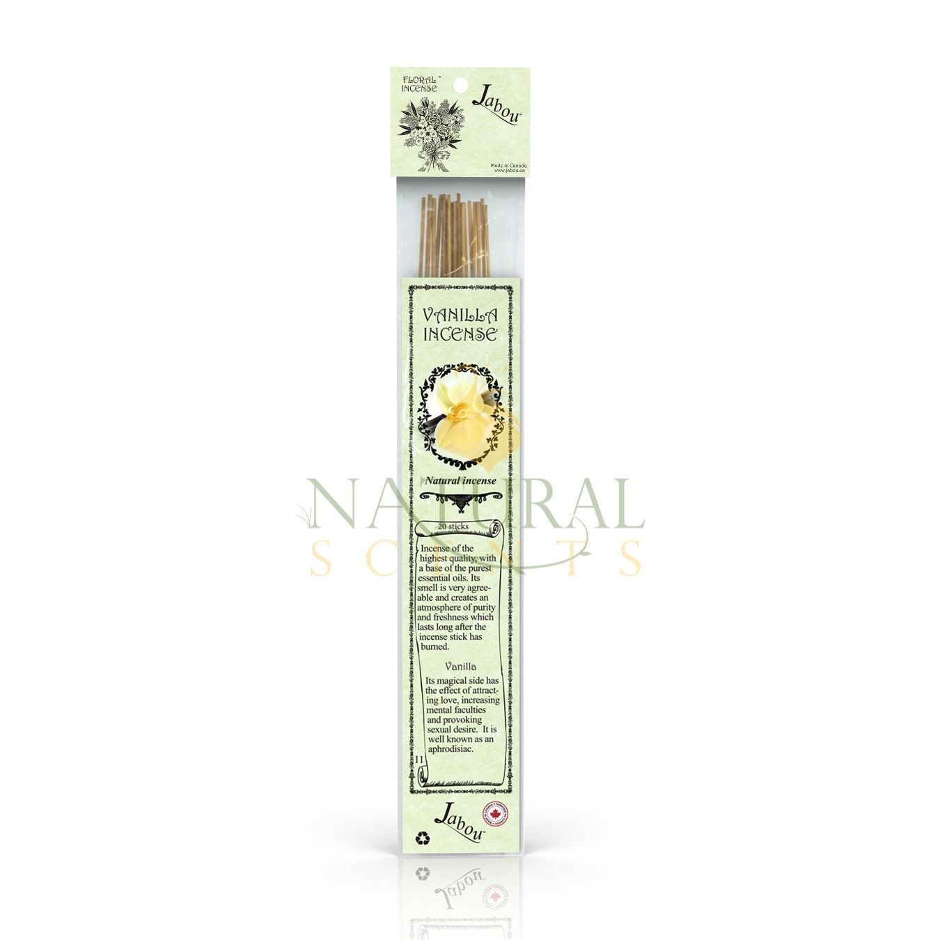 Vanilla - Flower Jabou™  Incense Sticks Pack 20 Sticks - NS