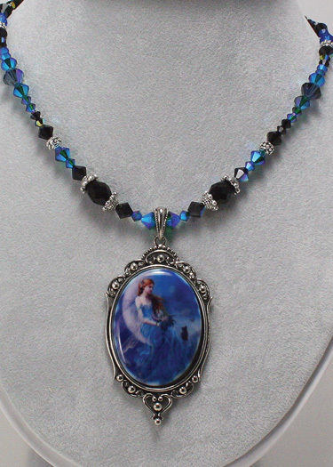 Wind Moon Fairy Beaded Necklace Pendant Nene Thomas Fairysite