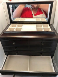 Wood Jewellery Box 69036 3 Drawers and Mirror SALE - RAI