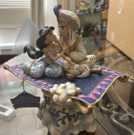 Disney Traditions Aladdin & Jasmine “A Whole New World” Musical Figurine – Jim Shore – Store Display