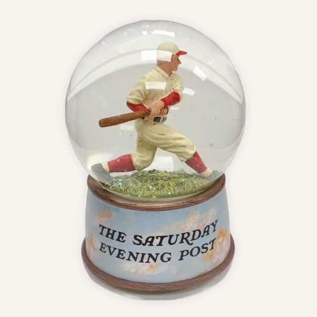 Saturday Evening Post San Francisco Music Box Company Water Globe Musical