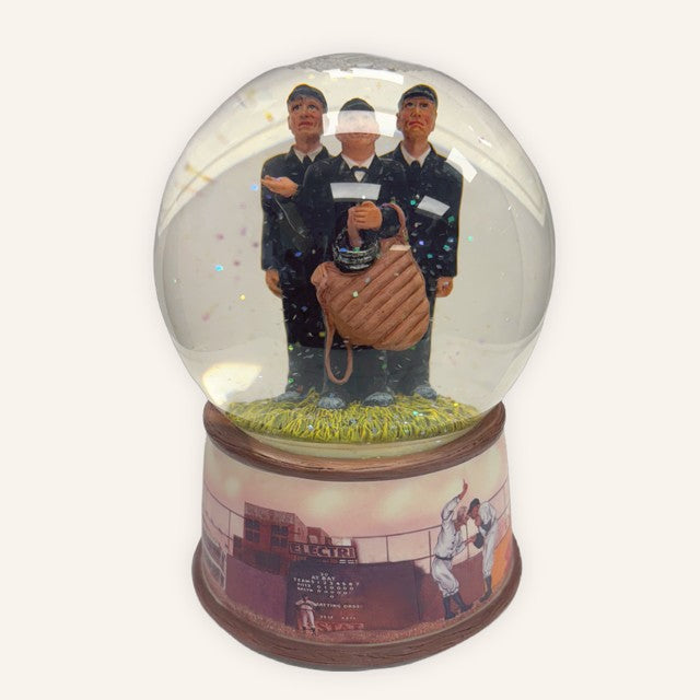 Baseball Umpires San Francisco Music Box Company Water Globe Musical