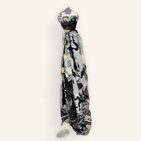 Batman Scarf Black and White and Yellow