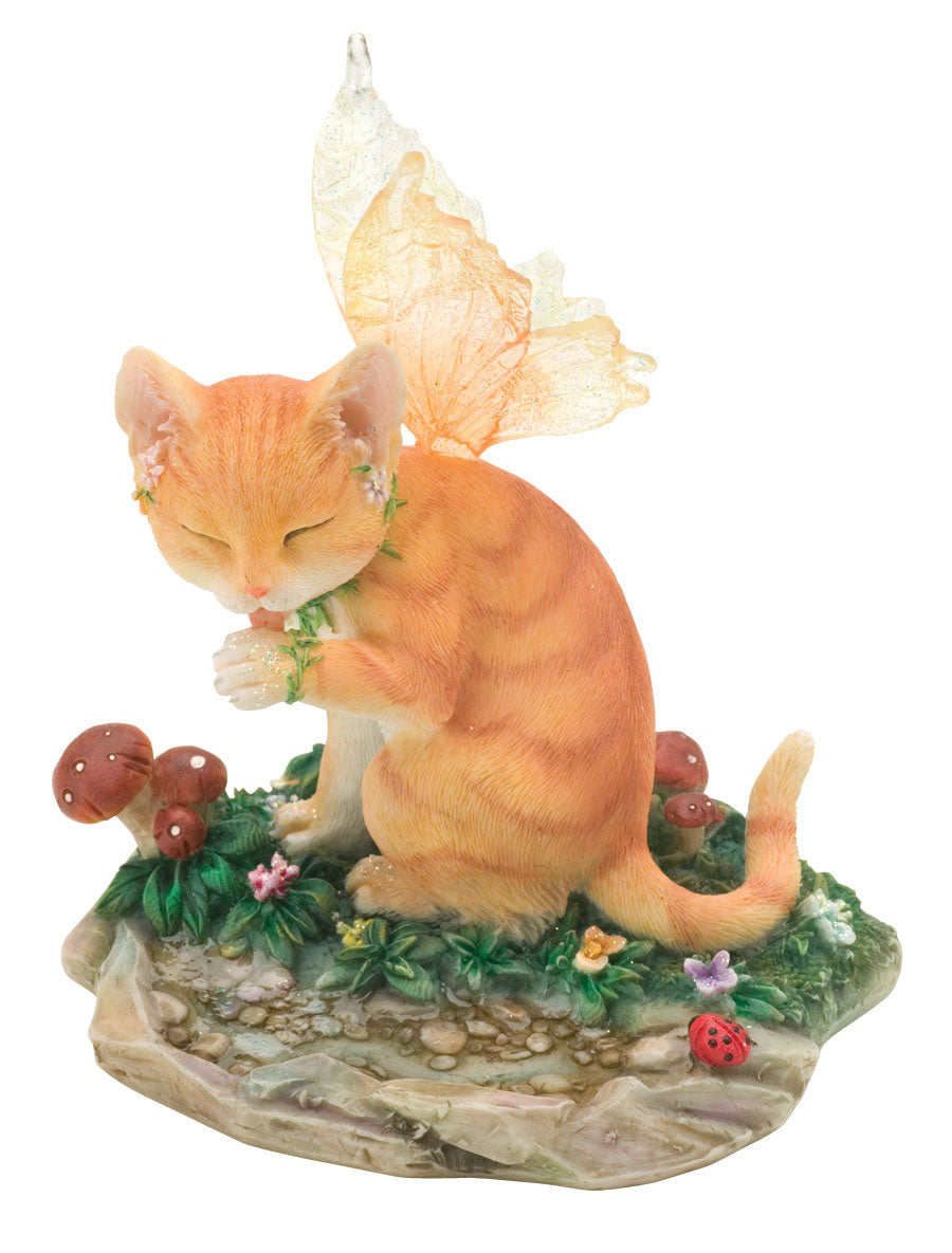 Buttercup Cat Faerie Glen Fairy Figurine Fairysite