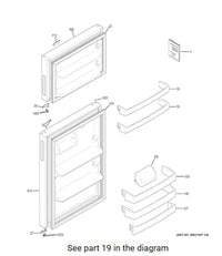 General Electric GTE15CTHBLWW GE Refrigerator Shelf WR17X30024 USED