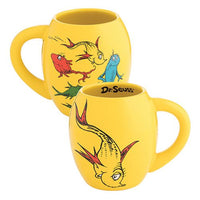 Dr. Seuss One Fish Two Fish 18 oz. Oval Ceramic Mug Cup Bioworld