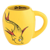 Dr. Seuss One Fish Two Fish 18 oz. Oval Ceramic Mug Cup Bioworld