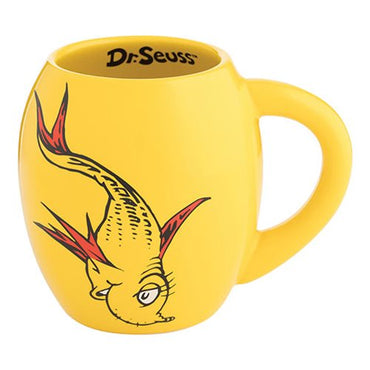 Dr. Seuss One Fish Two Fish 18 oz. Oval Ceramic Mug Cup Bioworld