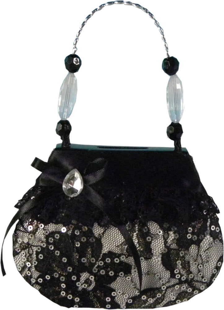 Black and Lace Designer Money / Coin / Piggy  Bank