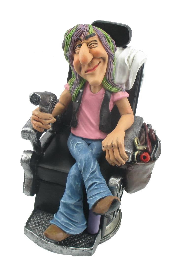 Grumpy Jon Hair Stylist Figurine - Comical World Collectible - 16-520