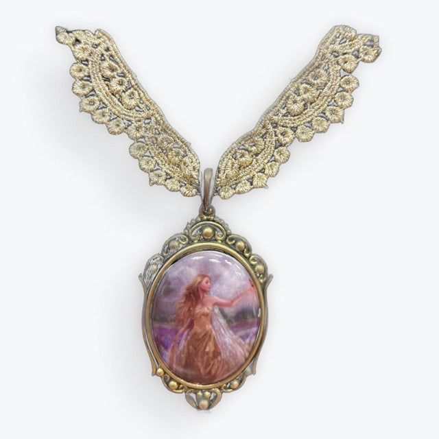 Nene Thomas Innocence Fairy Fantasy Lace Choker Necklace with Art work