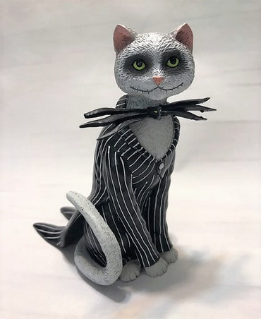 Disney Nightmare Before Christmas Purr-fectly Jack Cat Figurine