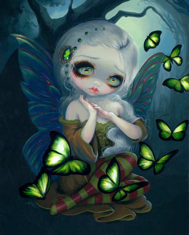 Absinthe and Butterflies Trinket Box Jasmine Becket-Griffith Art Fantasy RETIRED