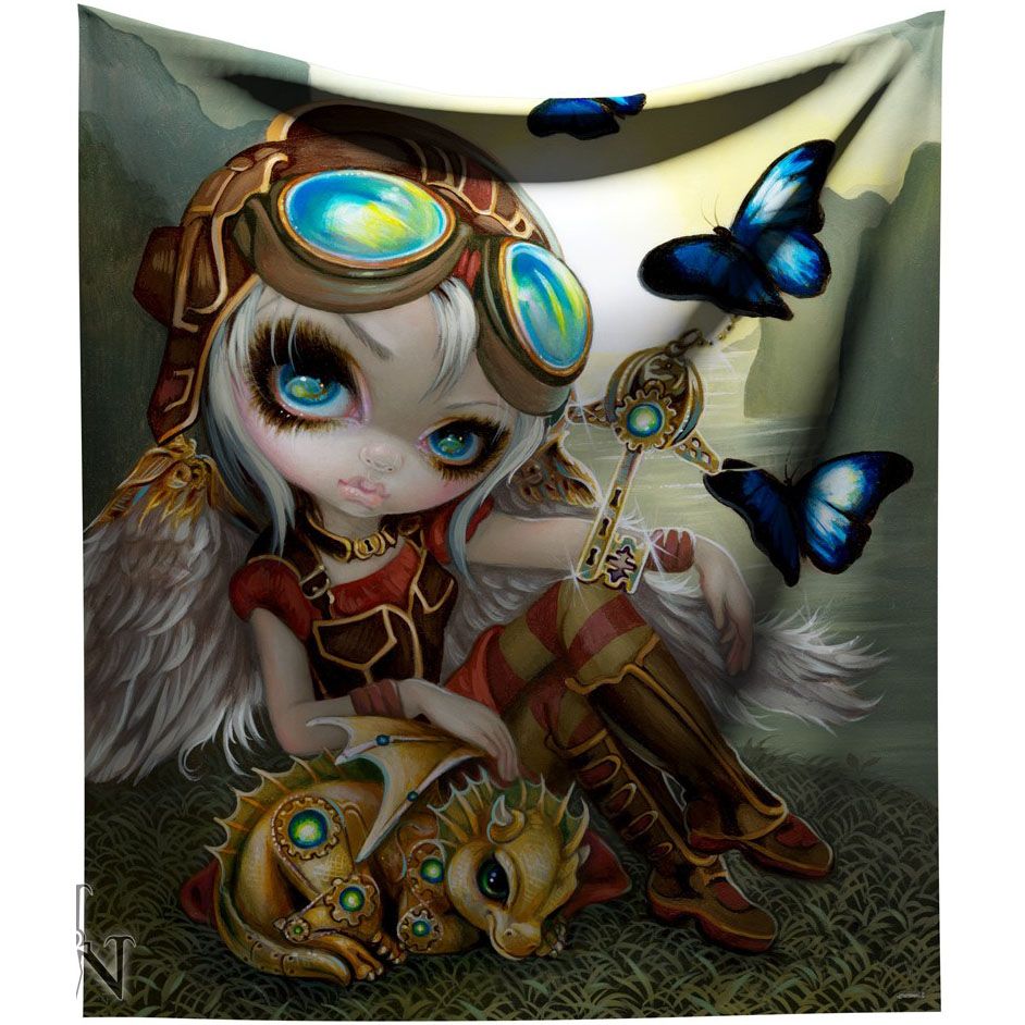 Clockwork Dragonling Fleece Throw Jasmine Becket-Griffith RARE
