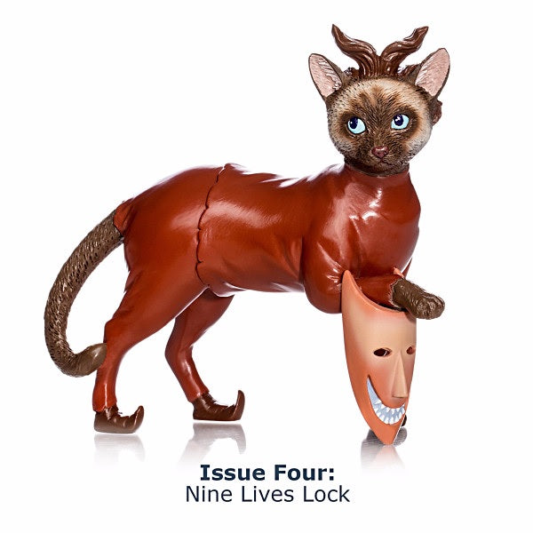 Disney Nightmare Before Christmas Feline Nine Lives Lock Cat Figurine RETIRED