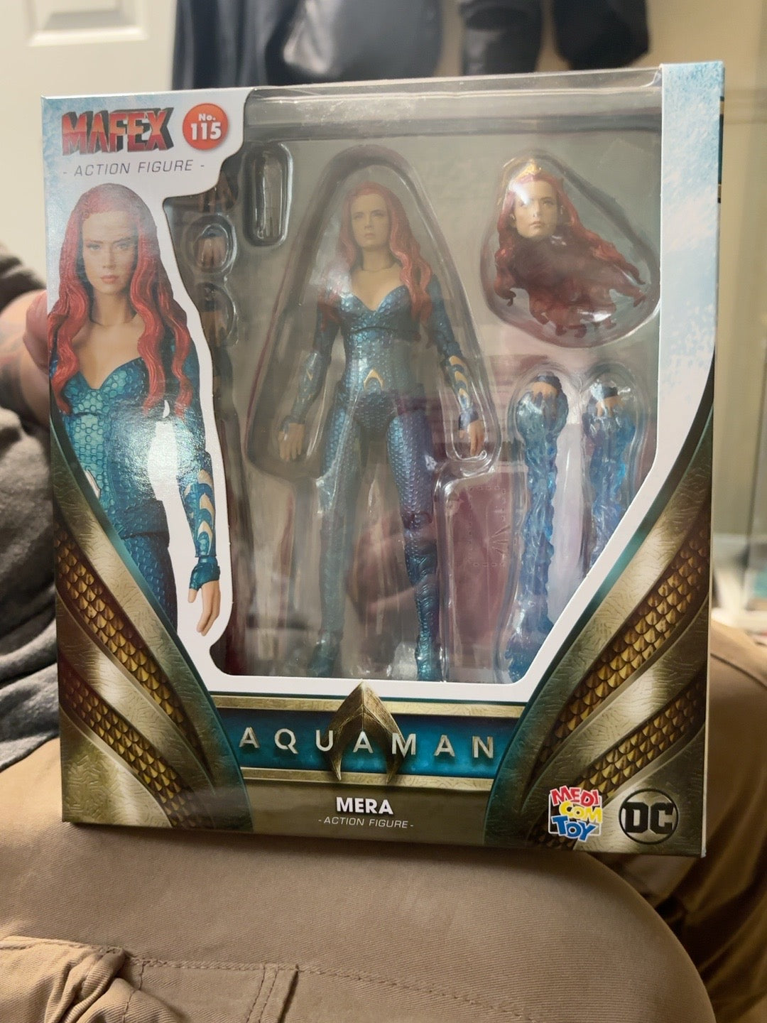 Boxed MAFEX No. 115 Mera Aquaman collectible action figure – new unopened