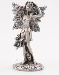 Set of 12 Months Pewter Birthstone Fairy Figurine