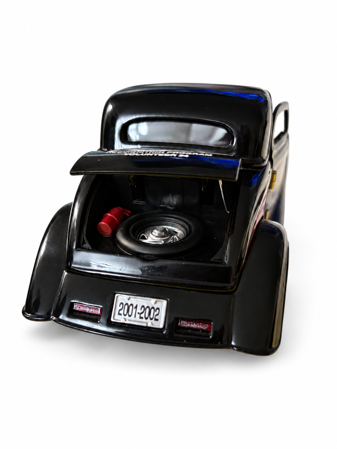 Maytag Motorsports Liberty Classics car coin bank on white background