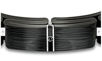 Ion-Plated Men's Wellness Bracelet With Black Sapphire Bradford Exchange