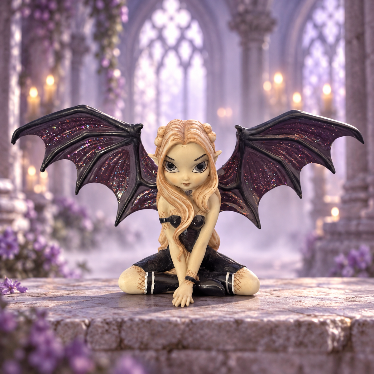 Notre Dame Fairy by Jasmine Becket-Griffith with dark glittery wings