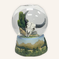 Cattle Skull San Francisco Music Box Company Water Globe Collectible Musical