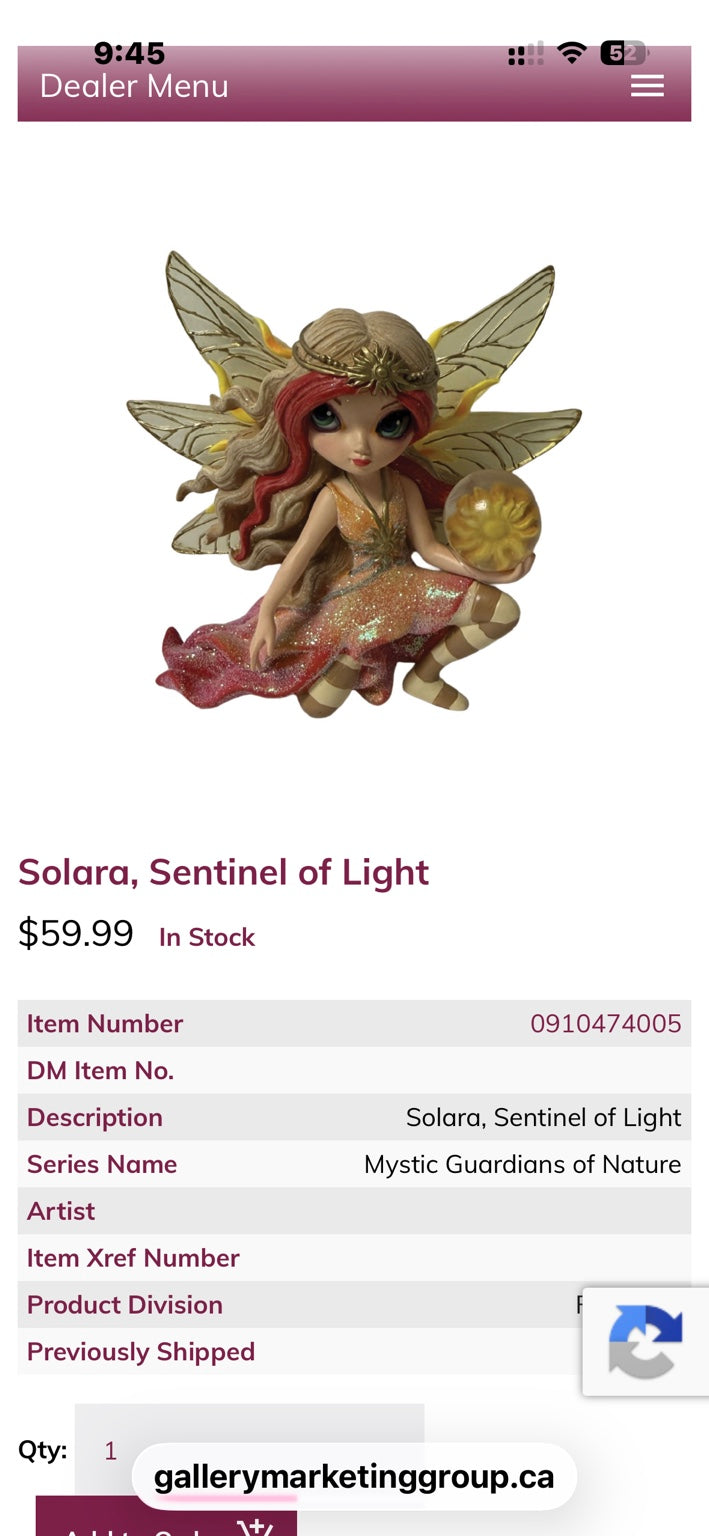 Solara Sentinel of Light with golden wings and sun orb