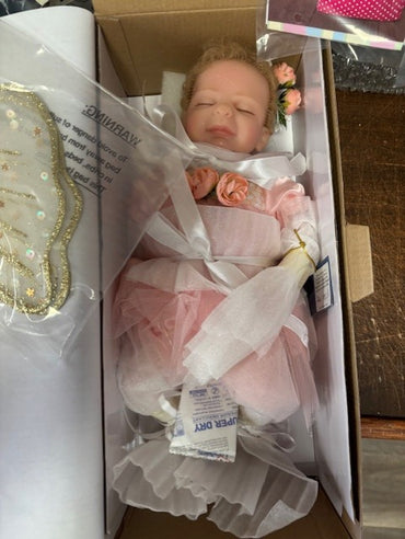 Dream Blossom Fairy with Wings Baby Doll 13.5" Silicone Ashton Drake