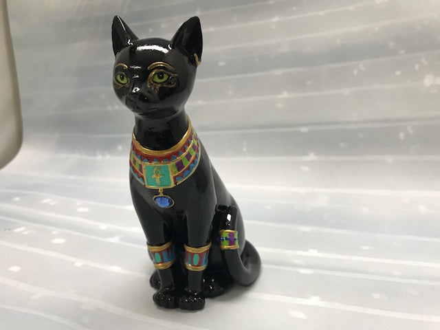 Egyptian Pharoah Cat Figurine / Statue Bradford Exchange